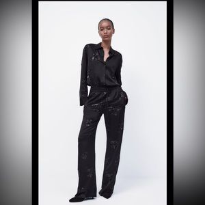 Sequin embroidered set